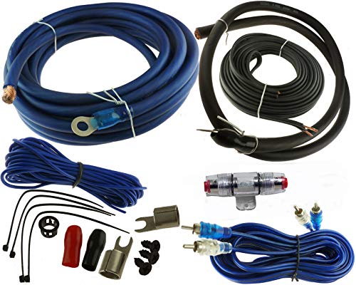 VOODOO 4 Gauge Cable Car Audio Kit Amp Amplifier Install RCA Subwoofer Sub Wiring