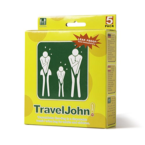 TravelJohn Disposable Vomit/Urine Bag for Children and Adults 5 Pack