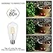 Antique LED Bulb, 4W (40W Equivalent) ST58 Vintage Edison Light Bulb LED Lighting, 470 Lumen Warm White 2700K E26 Base, Pack of 6