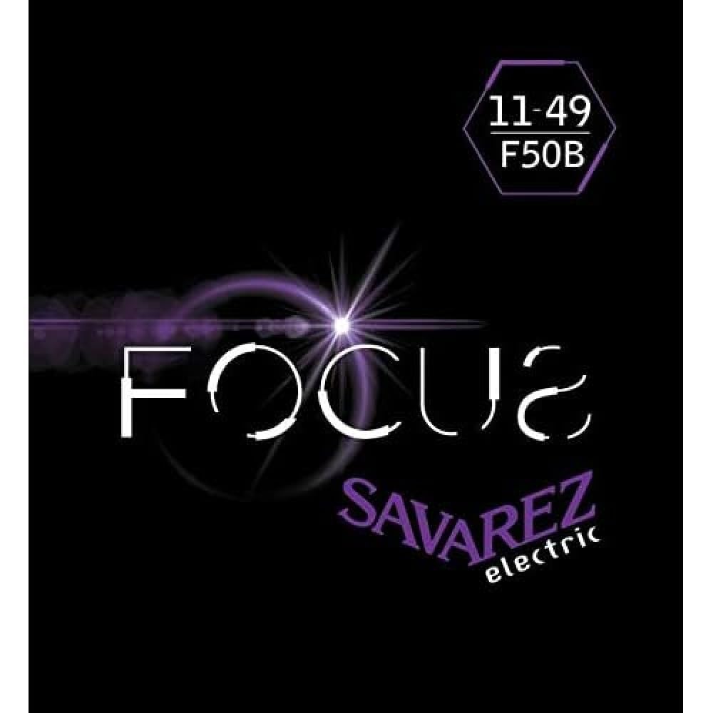 Savarez Electric Guitar Strings Focus Stainless Steel Set Blues .011-.049 F50B