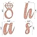 Bachelorette Banner Rose Gold Glitter Bridal Shower Engagement Party Decorations,3 pcs