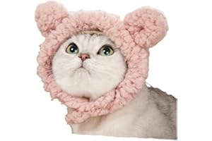 Pet Hat Bear Plush Headgear Cute Cat Hat Small Dog Hat Photo Headgear