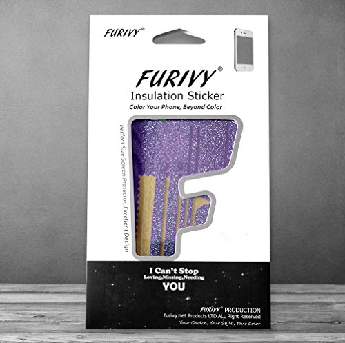 Furivy Bling Sticker for Apple iPhone 6s (4.7") Luxury Sparkle Full Body Decal Glitter Protector Films for iPhone 6s Purple
