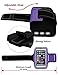 Deego Sports Armband with Built-in Screen Protect Cover (5.5-Inch) and Key Holder Slot - Purple