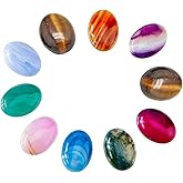 SUPERFINDINGS Gemstones Cabochons Flatback Healing Quartz Chakra Crystal Stones Cabochons for Jewelry Making