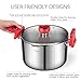 MICHELANGELO 5 Quart Pasta Pot Induction Ready, Stainless Steel Pasta Pot With Strainer Lid, Stainless Steel Dutch Oven Pot, 5 Quart Dutch Oven with Lids