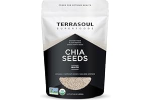 Terrasoul Superfoods Organic White Chia Seeds, 16 Oz - Omega Fats | Fiber | Plant Protein…