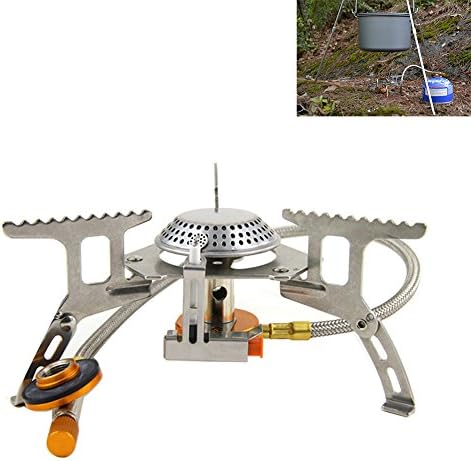 Camping Gas Stove Burner Portable Foldable Split Burner Outdoor Mini Cookware for Camping/Hiking/Backpacking/Outdoor Activities