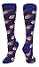 MadSportsStuff  Flaming Soccer Ball Over The Calf Socks39 (Royal/Medium)