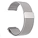 GOSETH Compatible Samsung Galaxy Watch Active (40mm) Bands, Magnetic Milanese Loop Stainless Steel Band Replacement Accessories for Samsung Galaxy Watch Active (Silver)