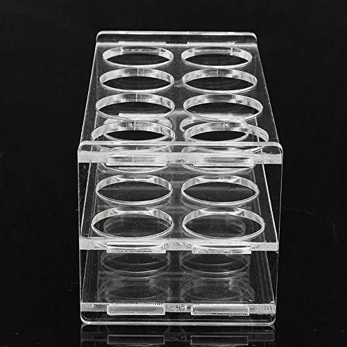 8 Holes Plastic Test Tube Rack Testing Tubes Holder Lab Test Tube Storage Stand 2.8cm Hole Diameter Test Tube Stand Shelf Test Tubing Racks Bracket, Lab School Supplies Laboratory Equipment - Thumbnail 2
