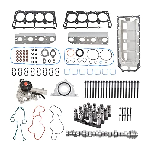MDS Lifters Camshaft Replacement Kit with Water Pump Head Gasket Bolts