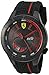 Ferrari Men's Quartz Stainless Steel and Silicone Watch, Color:Black (Model: 830339)
