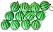 Novel Merk Green Watermelon 12-Piece Fruit Keychains for Party Favors & School Carnival Prizes