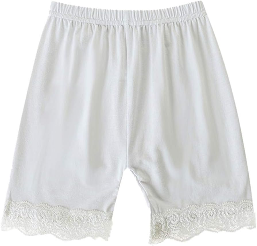 Looekveoyi Girls Safety Pants 1-10Years Kids Child Baby Solid Lace Leggings Anti-Light Safety Pants Summer High Stretch Shorts Outfit