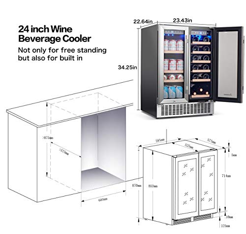 6 Beverage+Refrigerator+Independent+Temperature+Operation