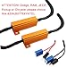 TOMALL H1/H3 CAN-BUS EMC Warning Error Free Decoder Canceller Capacitor Anti-flicker Resistor harness for LED Headlight Systems