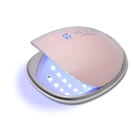 Gelnägel Nageltrockner, Anself 48W UV Lampe Tragbare UV Nagellampe LED für alle Gel, Infrarot Sensor, LCD Display, 30s/60s/90