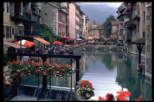 Plaque en métal The Old Town Annecy 579049 France en Aluminium Format A4 30,5 x 20,3 cm