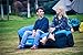 MAMBLE Inflatable Lounger Sofa Portable Sofa Bed Air Sofa for Travelling, Camping, Beach, Park Blue