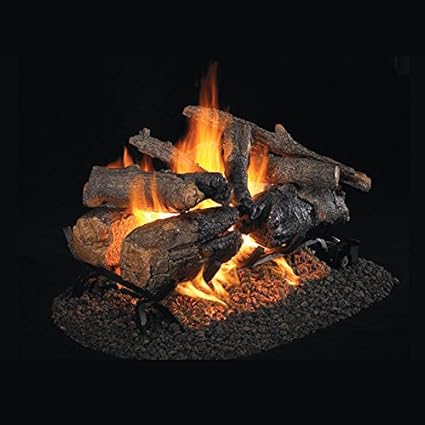 Amazon Com Real Fyre 18 Inch Charred American Oak See Thru Vented