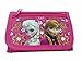 9 Inch High Plastic Disney Princess Frozen Queen Elsa Coin Bank Molded Coin Piggy Saving Bank with Pink Wallet