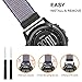 Fintie Band for Garmin Fenix 5X Plus/Fenix 3 HR Watch, Nylon Sport Loop Replacement Strap Bands with Adjustable Closure for Garmin Fenix 3/3 HR/5X/5X Plus Smartwatch - Midnight Blue