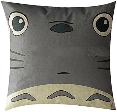 XUKE 17"*17" Cartoon Animation Pillow Cover Sofa Cushion Cover JUA792D Big Totoro