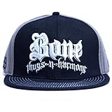 Grassroots California Men's Bone Thugs N Harmony Fitted Hat 7 3/8 Blk/Gray