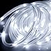 LE® 23ft LED Solar Rope Lights, Waterproof, 50 LEDs, 1.2 V, Daylight White, Portable, with Light Sensor, Outdoor Rope Lights, Ideal for Christmas, Wedding, Party