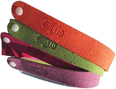 Mosquito Repellent Bracelet- 100% Natural- 5 pack Citronella Oil- Natural Mosquito Repellent Band- Safe for kids- Deter Bugs for Hours- Camping Hiking Sun Tanning