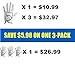FINGER TEN 2018 Mens All Premium Soft Cabretta Leather Tour Fit Grip Left Hand Lh Right Hand Rh with Cadet Size Golf Gloves Value 3 Pack Size from Small to XXL