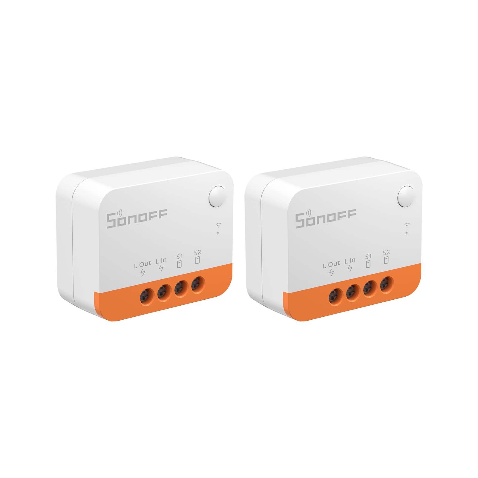 No Neutral Wire Required, SONOFF ZBMINIL2 Zigbee Smart Light Switch (2 Way), Works with Alexa, SmartThings Hub, Google Home&SONOFF ZBBridge-P, ZigBee Hub Required (2 Pack)