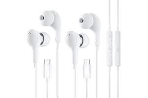 iPhone 17 Earphones Wired, USB C Headphones in-Ear for iPad Pro Air Mini/for MacBook, Magnetic Wired Earbuds with Microphone 