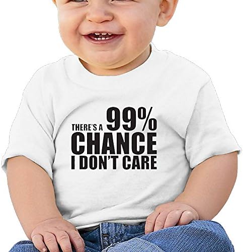 Hfuwi987fwhui Baby 99% Chance I Don't Care 2018 Newborn Baby Girls Boys Short Sleeve T-Shirt Top Summer Clothes T-Shirt 12 Months