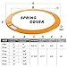 Exacme 10 12 14 15 16 Feet Trampoline Replacement Safety Spring Cover Round Frame Pad Without Holes, Orange
