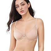 Women's Sheer See Through Bra Lace Mesh Comfortable No Padded Underwire Bra