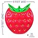 5-Foot Juicy Strawberry Pool Float by Sol Coastal