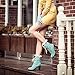 Womens Lace Ankle Socks,KitNSox Bobby Ruffle Frilly Art Flower Fashion Patterned Lace Top Casual Dress Anklet Socks 5 Pairs