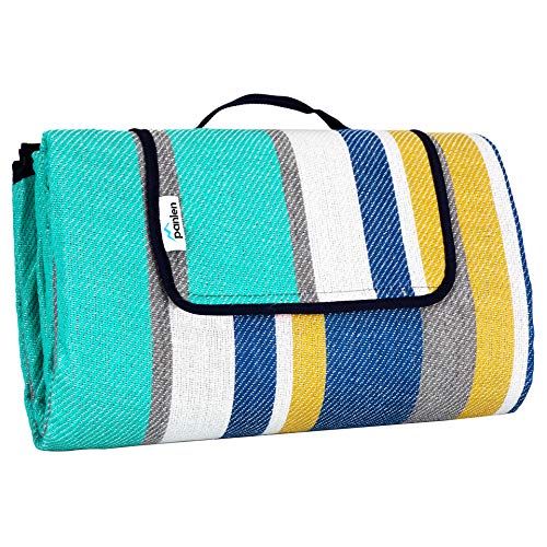 Extra Large Waterproof Picnic Blanket 79×79, Outdoor Picnic Mat Padded,Camping Ground/Grass Blanket,Sandproof Beach Blanket,Tent Carpet, Hiking Travel Tent BBQ Mat