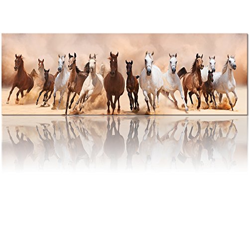 Large size canvas wall art, running horses picture canvas prints,…