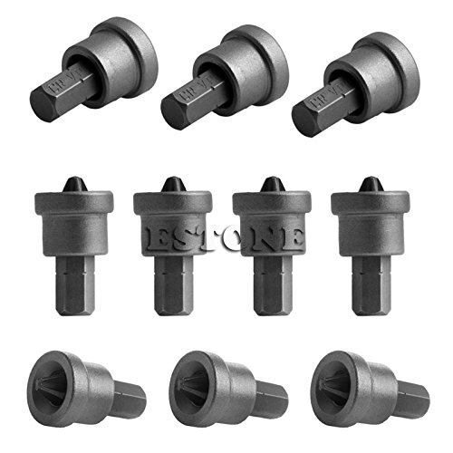 Generic New 10Pcs 25mm PH2 Dimpler Drilling Bits for Drywall Plasterboard Vanadium Screw -Y103
