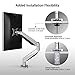 Loctek D7RV Swivel Gas Spring Single LCD Arm Stand monitor Mount, Supports monitors weighing 8.8-22 lbs.
