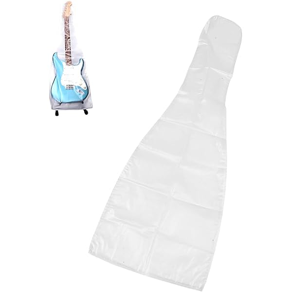 Sunix Black Guitar Dust Cover, Portable Flannel Protective Sleeve