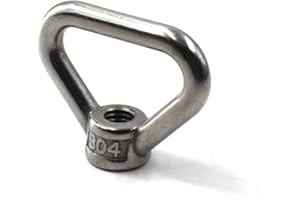 FLOMORE M24 Lifting Eye Nut Ring Triangle Shape Thread Eye Nut 304 Stainless Steel Nut Pack of 1