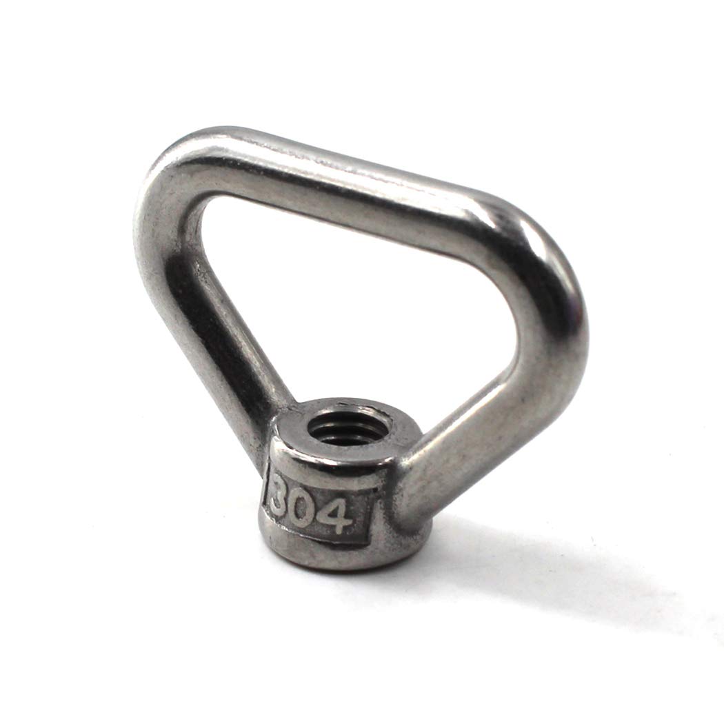 M20 Lifting Eye Nut Ring Triangle Shape Thread Eye Nut 304 Stainless Steel Nut Pack of 1