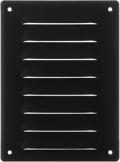 EUROPLAST Anthracite Metal Air Vent Grille Cover 140x190mm with Insect Mesh