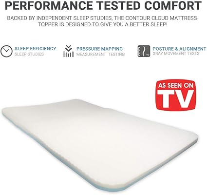 Amazon Com Contour Products Cloud Mattress Pad Queen Health
