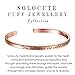 Solocute Cuff Bangle Bracelet Engraved She Believed she Could so she did Inspirational Jewelry, for Christmas Day, Thanksgiving Day and Birthday