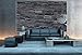 GREAT ART Photo Wallpaper – Black Stonewall – Picture Decoration Industrial Design Style Realistic Dark Stone Wall Cladding Modern Masonry Image Decor Wall Mural (82.7x55.1in - 210x140cm)
